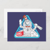 Dr. Seuss | Kat in de Maan Outer Space Graphic Briefkaart (Voorkant / Achterkant)
