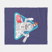 Dr. Seuss | Kat in de Maan Outer Space Graphic Fleece Deken (Voorkant (Horizontaal))