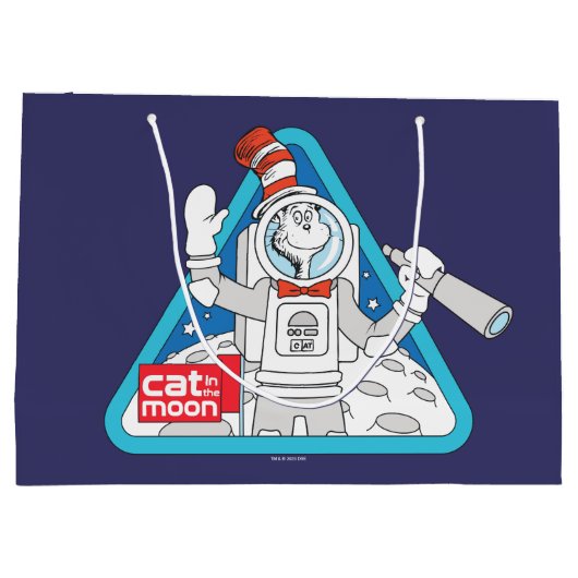 Dr. Seuss | Kat in de Maan Outer Space Graphic Groot Cadeauzakje (Achterkant)