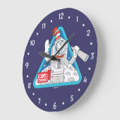 Dr. Seuss | Kat in de Maan Outer Space Graphic Grote Klok (Hoek)