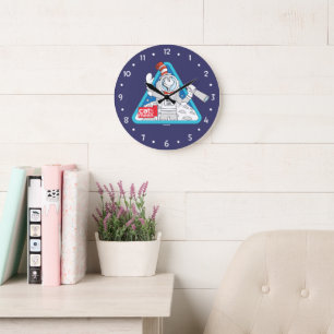 Dr. Seuss   Kat in de Maan Outer Space Graphic Grote Klok