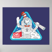 Dr. Seuss | Kat in de Maan Outer Space Graphic Poster (Voorkant)