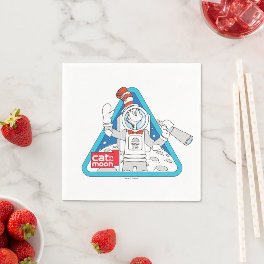 Dr. Seuss | Kat in de Maan Outer Space Graphic Servet (Insitu)