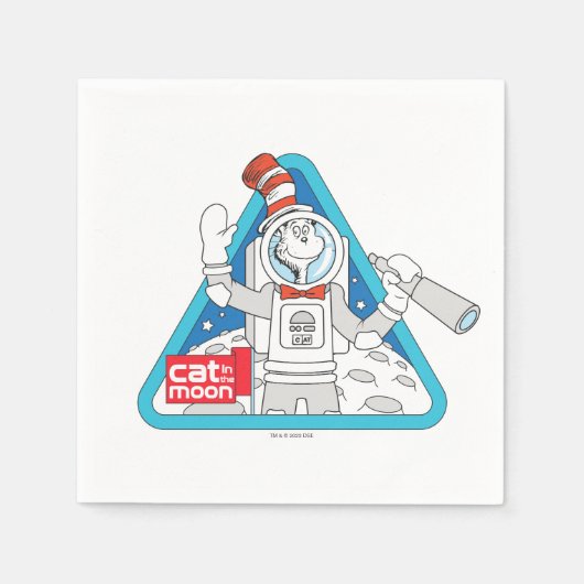 Dr. Seuss | Kat in de Maan Outer Space Graphic Servet (Voorkant)