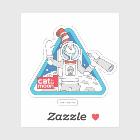 Dr. Seuss | Kat in de Maan Outer Space Graphic Sticker (Vel)