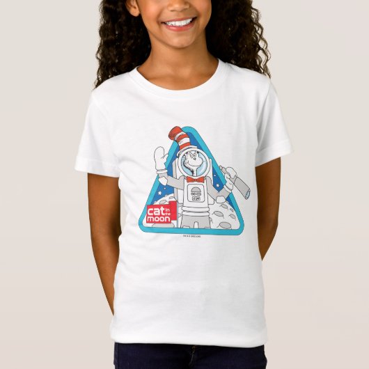 Dr. Seuss | Kat in de Maan Outer Space Graphic T-shirt (Voorkant)
