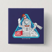 Dr. Seuss | Kat in de Maan Outer Space Graphic Vierkante Button 5,1 Cm (Voorkant)