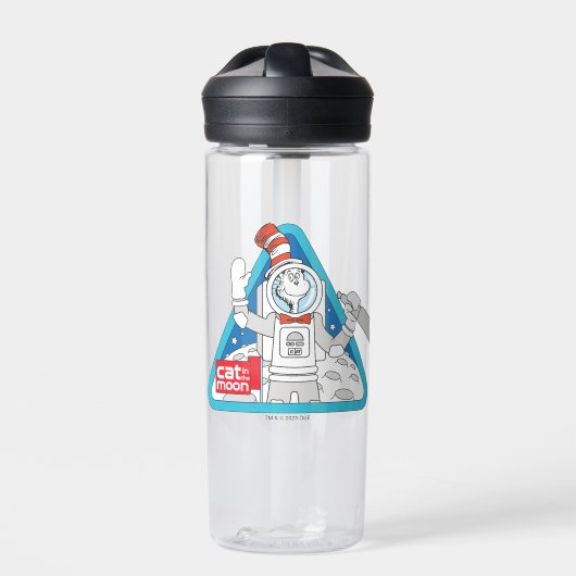 Dr. Seuss | Kat in de Maan Outer Space Graphic Waterfles (Voorkant)