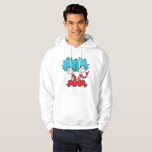 Dr. Seuss| Kat in de Pet - Thing 1, Thing 2 Hoodie (Voorkant volledig)