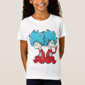Dr. Seuss| Kat in de Pet - Thing 1, Thing 2 T-shirt (Voorkant)