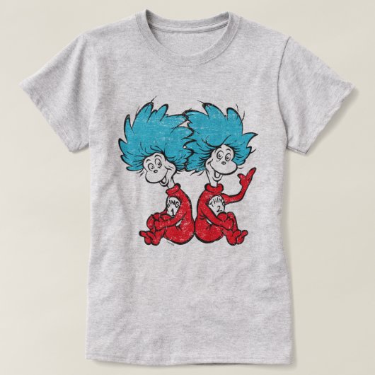 Dr. Seuss| Kat in de Pet - Thing 1, Thing 2 T-shirt (Design voorkant)