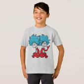 Dr. Seuss| Kat in de Pet - Thing 1, Thing 2 T-shirt (Voorkant volledig)
