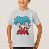 Dr. Seuss| Kat in de Pet - Thing 1, Thing 2 T-shirt (Voorkant)