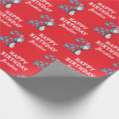 Dr. Seuss | Kat in het Pet 2e Verjaardag Cadeaupapier (Hoek)