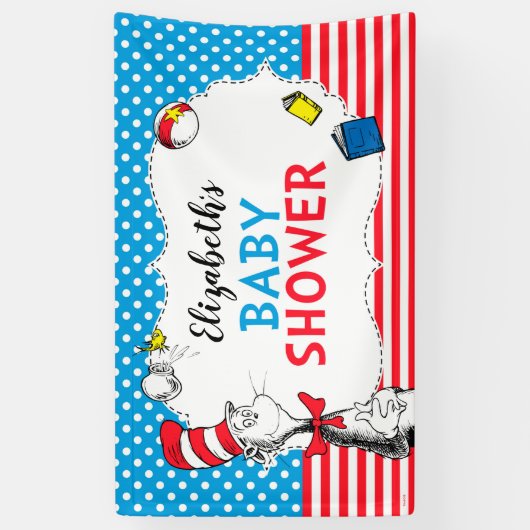Dr. Seuss - Kat in het Pet Baby shower Banner (Verticaal)