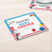 Dr. Seuss - Kat in het Pet Baby shower Kartonnen Onderzetters (Schuin)