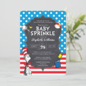 Dr. Seuss - Kat in het Pet Baby Sprinkle Kaart (Staand voorkant)