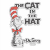 Dr. Seuss| Kat in het Pet-boek Sticker (Voorkant)