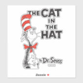 Dr. Seuss| Kat in het Pet-boek Sticker (Vel)
