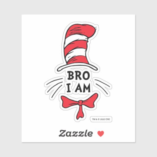 Dr. Seuss | Kat in het Pet - Broer Sticker (Vel)