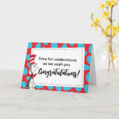 Dr. Seuss | Kat in het Pet gefeliciteerd Kaart (Gele Bloem)