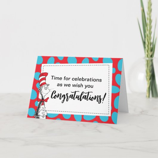 Dr. Seuss | Kat in het Pet gefeliciteerd Kaart (Voorkant)