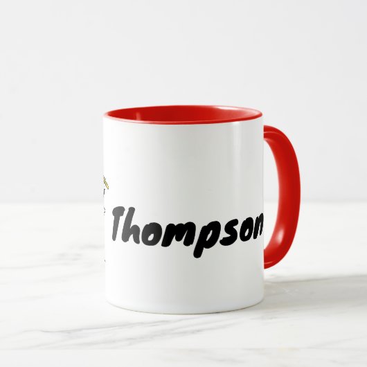 Dr. Seuss | Kat in het Pet Getrokken Naam Mok (Voorkant rechts)