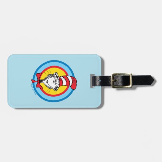 Dr. Seuss | Kat in het Pet Hoofd Graphic Bagagelabel (Voorkant horizontaal)