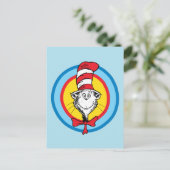 Dr. Seuss | Kat in het Pet Hoofd Graphic Briefkaart (Staand voorkant)
