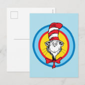 Dr. Seuss | Kat in het Pet Hoofd Graphic Briefkaart (Voorkant / Achterkant)