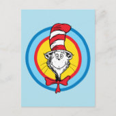 Dr. Seuss | Kat in het Pet Hoofd Graphic Briefkaart (Voorkant)
