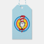 Dr. Seuss | Kat in het Pet Hoofd Graphic Cadeaulabel (Voorkant)