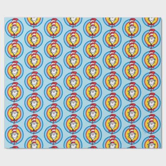 Dr. Seuss | Kat in het Pet Hoofd Graphic Cadeaupapier (Vlak)