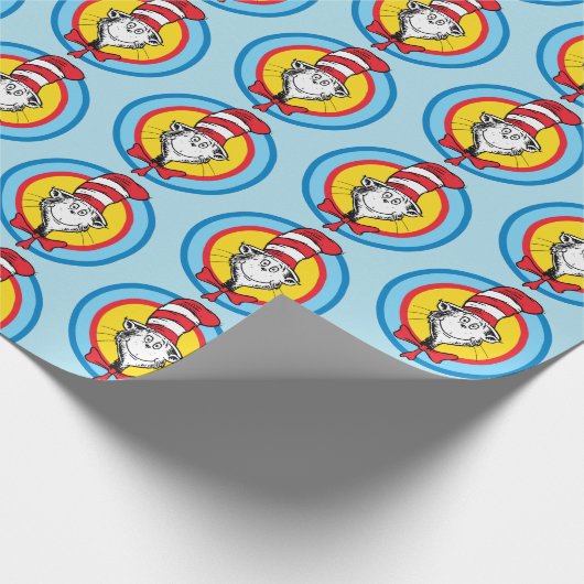 Dr. Seuss | Kat in het Pet Hoofd Graphic Cadeaupapier (Hoek)