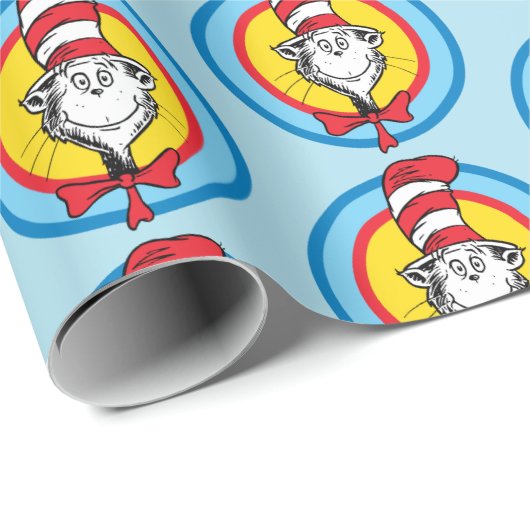 Dr. Seuss | Kat in het Pet Hoofd Graphic Cadeaupapier (Rol Hoek)