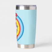 Dr. Seuss | Kat in het Pet Hoofd Graphic Geïsoleerde Drinkbeker (Achterkant)