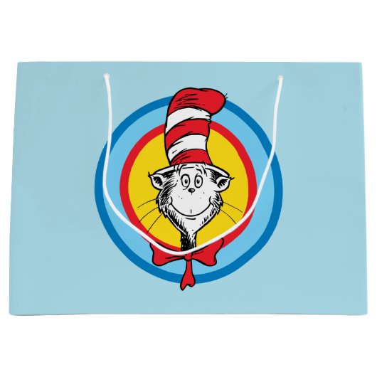 Dr. Seuss | Kat in het Pet Hoofd Graphic Groot Cadeauzakje (Voorkant)