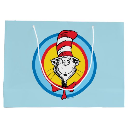 Dr. Seuss | Kat in het Pet Hoofd Graphic Groot Cadeauzakje (Achterkant)