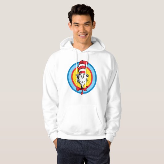 Dr. Seuss | Kat in het Pet Hoofd Graphic Hoodie (Voorkant volledig)