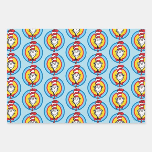 Dr. Seuss | Kat in het Pet Hoofd Graphic Inpakpapier Vel (Voorkant 3)