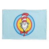 Dr. Seuss | Kat in het Pet Hoofd Graphic Kussensloop (Achterkant-Links)