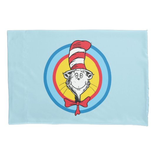 Dr. Seuss | Kat in het Pet Hoofd Graphic Kussensloop (Voorkant-Links)