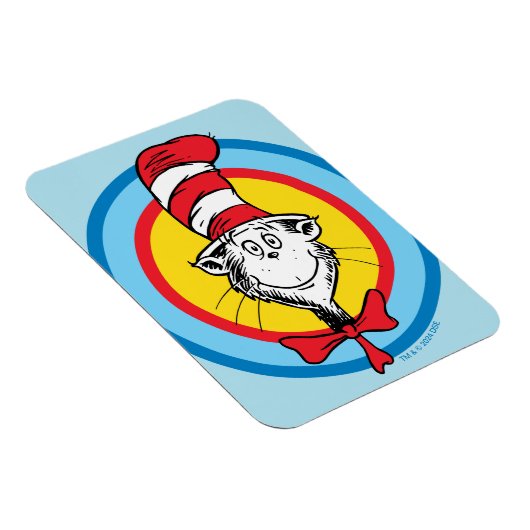 Dr. Seuss | Kat in het Pet Hoofd Graphic Magneet (Rechterzijde)