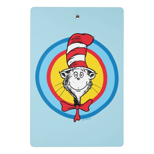 Dr. Seuss | Kat in het Pet Hoofd Graphic Mini Klembord (Achterkant)
