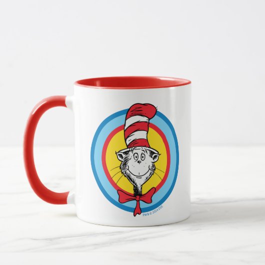 Dr. Seuss | Kat in het Pet Hoofd Graphic Mok (Links)