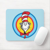 Dr. Seuss | Kat in het Pet Hoofd Graphic Muismat (Met muis)