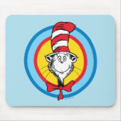 Dr. Seuss | Kat in het Pet Hoofd Graphic Muismat (Voorkant)