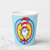 Dr. Seuss | Kat in het Pet Hoofd Graphic Papieren Bekers (Voorkant)