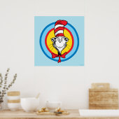 Dr. Seuss | Kat in het Pet Hoofd Graphic Poster (Keuken)