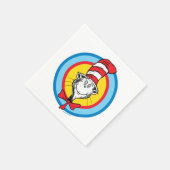 Dr. Seuss | Kat in het Pet Hoofd Graphic Servet (Hoek)